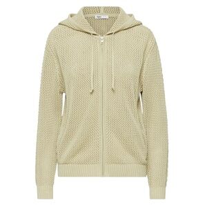 TNA Tunnel Hoodie open knit zip up front cotton cardigan excellent condition